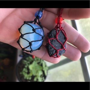 • ADJUSTABLE MACRAME NECKLACES •